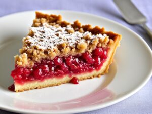 kruche ciasto z rabarbarem i kruszonką